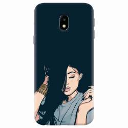 Husa silicon pentru Samsung Galaxy J7 2017 Simple Girl 