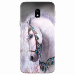 Husa silicon pentru Samsung Galaxy J7 2017 White Horse 