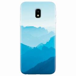 Husa silicon pentru Samsung Galaxy J7 Pro 2017 Blue Mountain Crests 