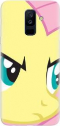 Husa silicon pentru Samsung Galaxy J8 2018 Close Up Fluttershy My Little Pony Friendship Is Magic 