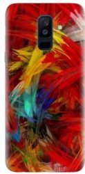 Husa silicon pentru Samsung Galaxy J8 2018 Colorful Digital Painting Strokes 