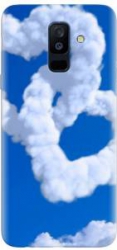 Husa silicon pentru Samsung Galaxy J8 2018 Heart Shaped Clouds Blue Sky 