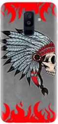 Husa silicon pentru Samsung Galaxy J8 2018 Indian Skull 