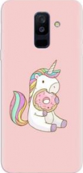 Husa silicon pentru Samsung Galaxy J8 2018 Unicorn Donuts 