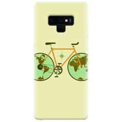 Husa silicon pentru Samsung Galaxy Note 9 Retro Bicycle Illustration 