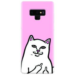 Husa silicon pentru Samsung Galaxy Note 9 White Cat 