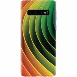 Husa silicon pentru Samsung Galaxy S10 3D Multicolor Abstract Lines 