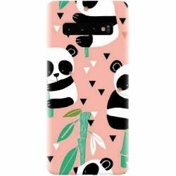 Husa silicon pentru Samsung Galaxy S10 Baby Panda 001 
