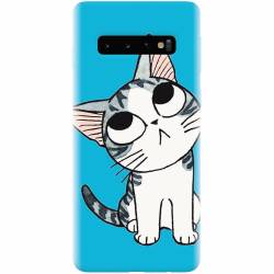 Husa silicon pentru Samsung Galaxy S10 Cat Lovely Cartoon 