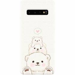 Husa silicon pentru Samsung Galaxy S10 Family Bear 