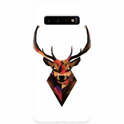 Husa silicon pentru Samsung Galaxy S10 Geometric Tibetan Antelope 