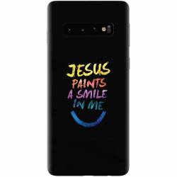 Husa silicon pentru Samsung Galaxy S10 Jesus Paints A Smile In Me 