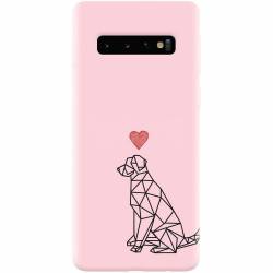 Husa silicon pentru Samsung Galaxy S10 Love Dog 