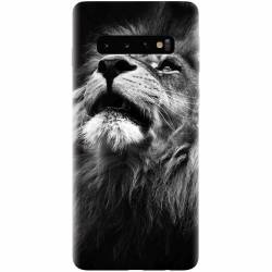 Husa silicon pentru Samsung Galaxy S10 Majestic Lion Portrait 