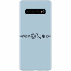 Husa silicon pentru Samsung Galaxy S10 Planets 