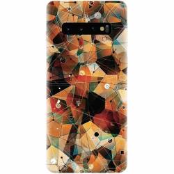 Husa silicon pentru Samsung Galaxy S10 Plus Abstract Triangles Connected Lines 