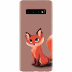 Husa silicon pentru Samsung Galaxy S10 Plus Fox Cartoon Animal And 