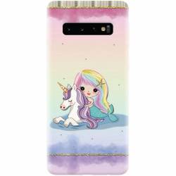 Husa silicon pentru Samsung Galaxy S10 Plus Mermaid Unicorn Play 