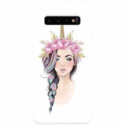 Husa silicon pentru Samsung Galaxy S10 Unicorn Girl 