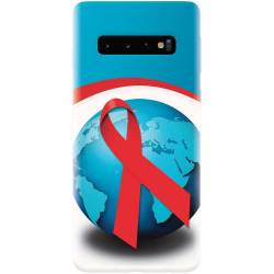 Husa silicon pentru Samsung Galaxy S10 World Aids Day 