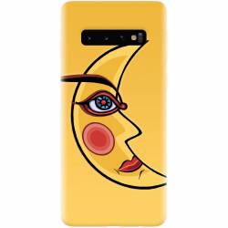 Husa silicon pentru Samsung Galaxy S10 Yellow Moon 