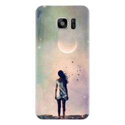 Husa silicon pentru Samsung Galaxy S6 Alone Woman Cgi Hd K 