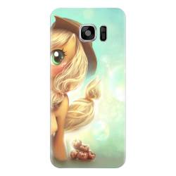 Husa silicon pentru Samsung Galaxy S6 Applejack Pony Cute K 