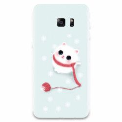 Husa silicon pentru Samsung Galaxy S6 Cute Cat 