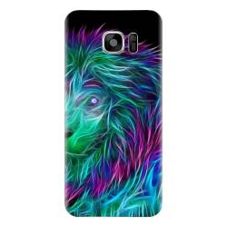 Husa silicon pentru Samsung Galaxy S6 Edge Plus Abstract Lion 002 