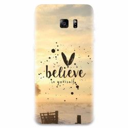 Husa silicon pentru Samsung Galaxy S6 Edge Plus Believe In Yourself 