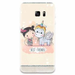 Husa silicon pentru Samsung Galaxy S6 Edge Plus Best Friends 