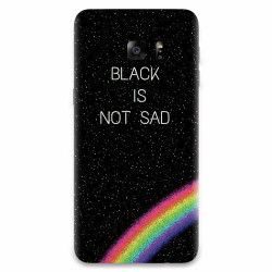 Husa silicon pentru Samsung Galaxy S6 Edge Plus Black Is Not Sad 