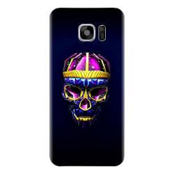 Husa silicon pentru Samsung Galaxy S6 Edge Plus Colorfull Skull 