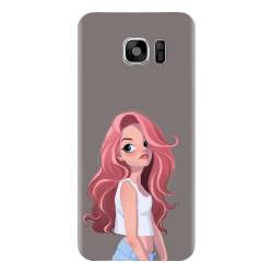 Husa silicon pentru Samsung Galaxy S6 Edge Plus Cute Girl 