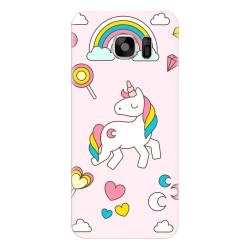 Husa silicon pentru Samsung Galaxy S6 Edge Plus Cute Unicorn 