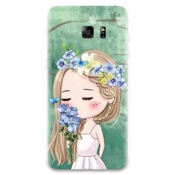 Husa silicon pentru Samsung Galaxy S6 Edge Plus Girl 