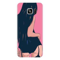 Husa silicon pentru Samsung Galaxy S6 Edge Plus Girl With Long Hair 