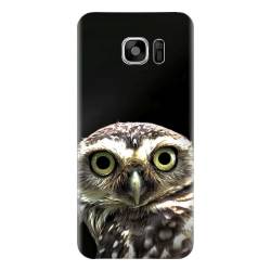 Husa silicon pentru Samsung Galaxy S6 Edge Plus Owl In The Dark 