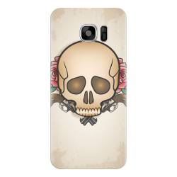 Husa silicon pentru Samsung Galaxy S6 Edge Plus Skulls And Roses 