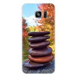 Husa silicon pentru Samsung Galaxy S6 Edge Plus Stacking Stones 