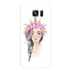 Husa silicon pentru Samsung Galaxy S6 Edge Plus Unicorn Girl 
