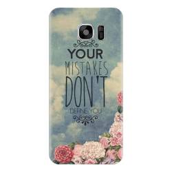 Husa silicon pentru Samsung Galaxy S6 Edge Plus Your Mistakes Dont Define You 