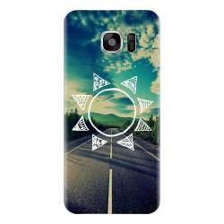 Husa silicon pentru Samsung Galaxy S6 Edge Sun On The Road 