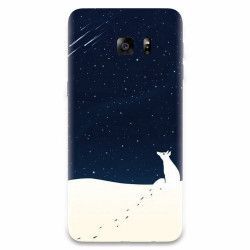 Husa silicon pentru Samsung Galaxy S6 Edge Winter Night 