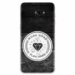 Husa silicon pentru Samsung Galaxy S6 Edge Work Hard Play Hard 