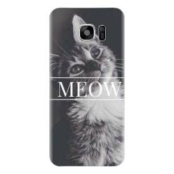Husa silicon pentru Samsung Galaxy S6 Meow Cute Cat 