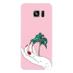 Husa silicon pentru Samsung Galaxy S6 Palm Tree 