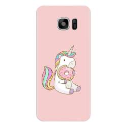 Husa silicon pentru Samsung Galaxy S6 Unicorn Donuts 