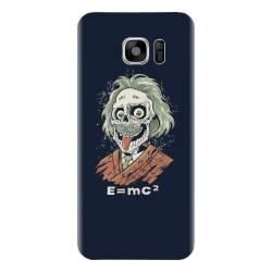 Husa silicon pentru Samsung Galaxy S7 Albert Einstein Caricature 