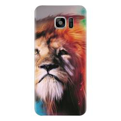 Husa silicon pentru Samsung Galaxy S7 Awesome Art Of Lion 